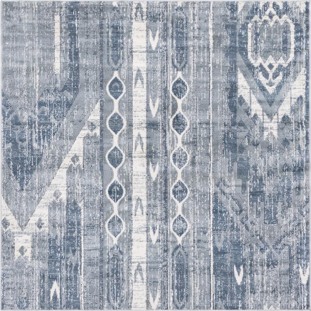 Orford Portland Rug, Blue (6' 0 x 6' 0). Picture 1