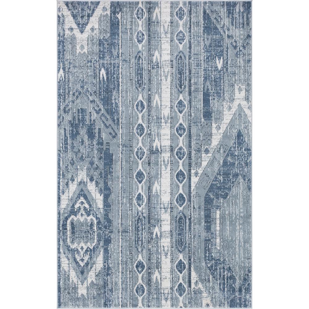 Orford Portland Rug, Blue (5' 0 x 8' 0). Picture 1