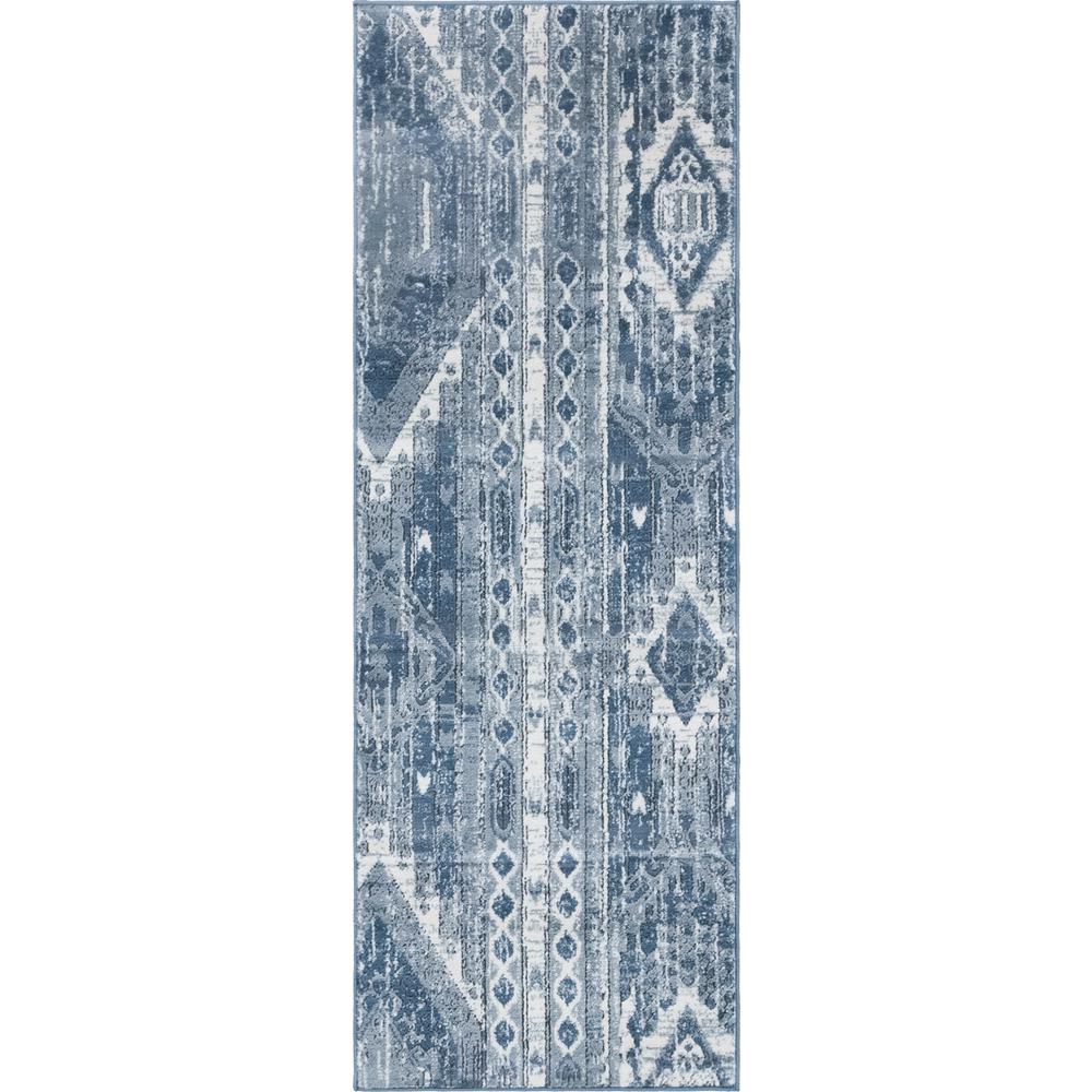 Orford Portland Rug, Blue (2' 2 x 6' 0). Picture 1