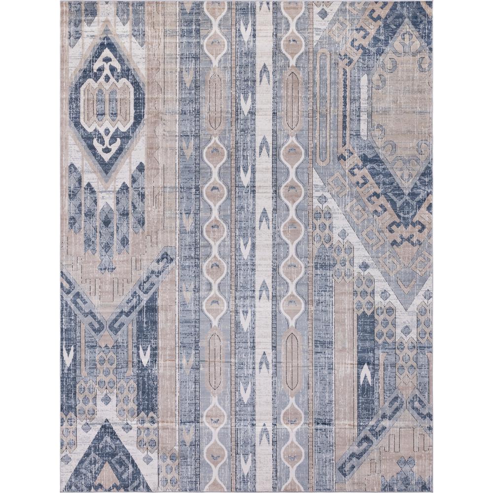 Orford Portland Rug, Navy Blue/Tan (10' 0 x 13' 0). Picture 1