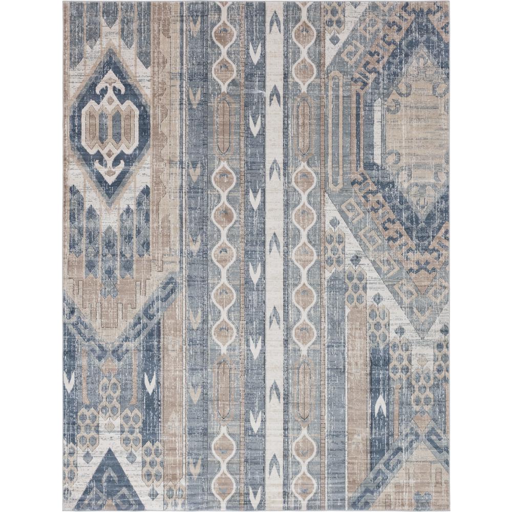 Orford Portland Rug, Navy Blue/Tan (9' 0 x 12' 0). Picture 1