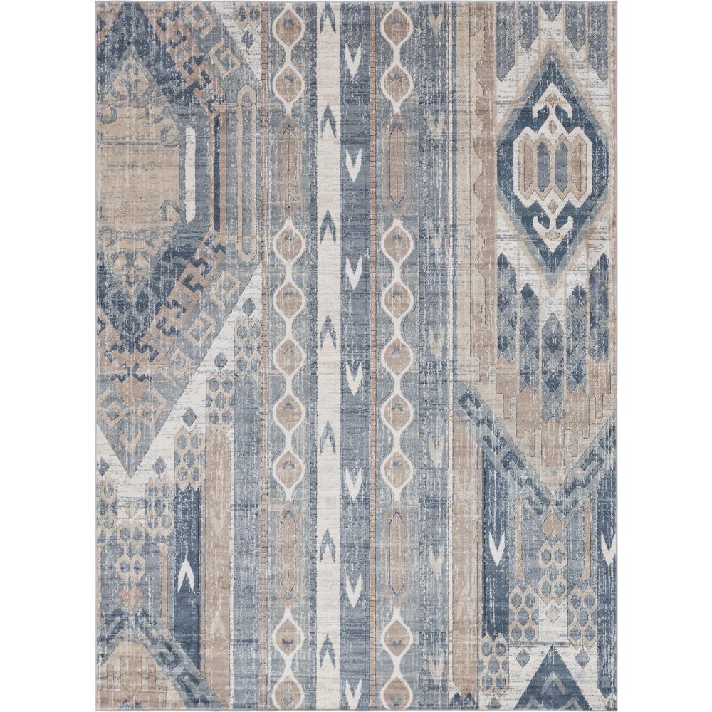 Orford Portland Rug, Navy Blue/Tan (8' 0 x 11' 0). Picture 1