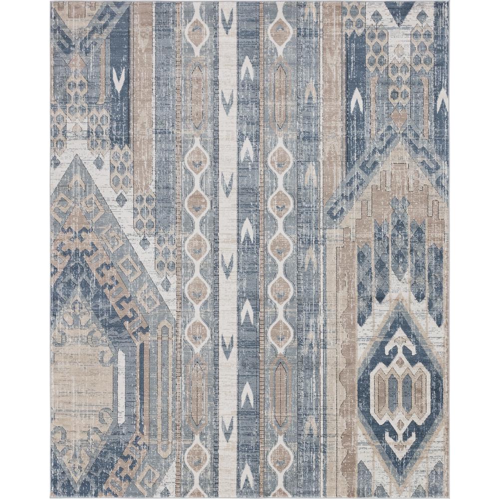 Orford Portland Rug, Navy Blue/Tan (8' 0 x 10' 0). Picture 1