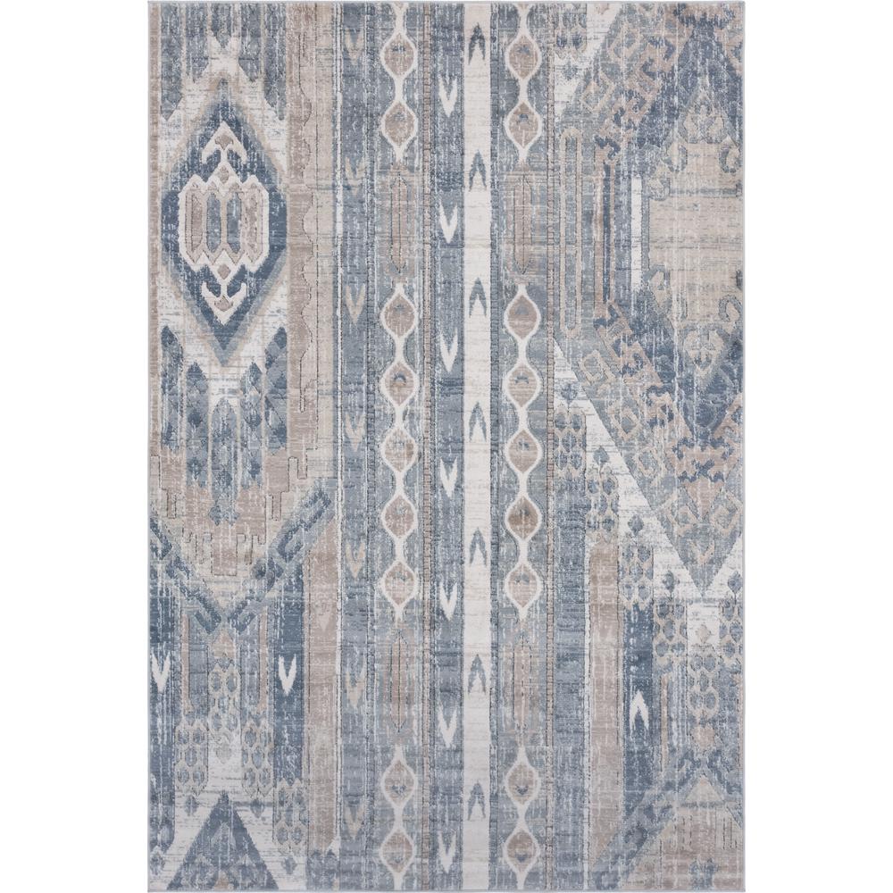 Orford Portland Rug, Navy Blue/Tan (6' 0 x 9' 0). Picture 1