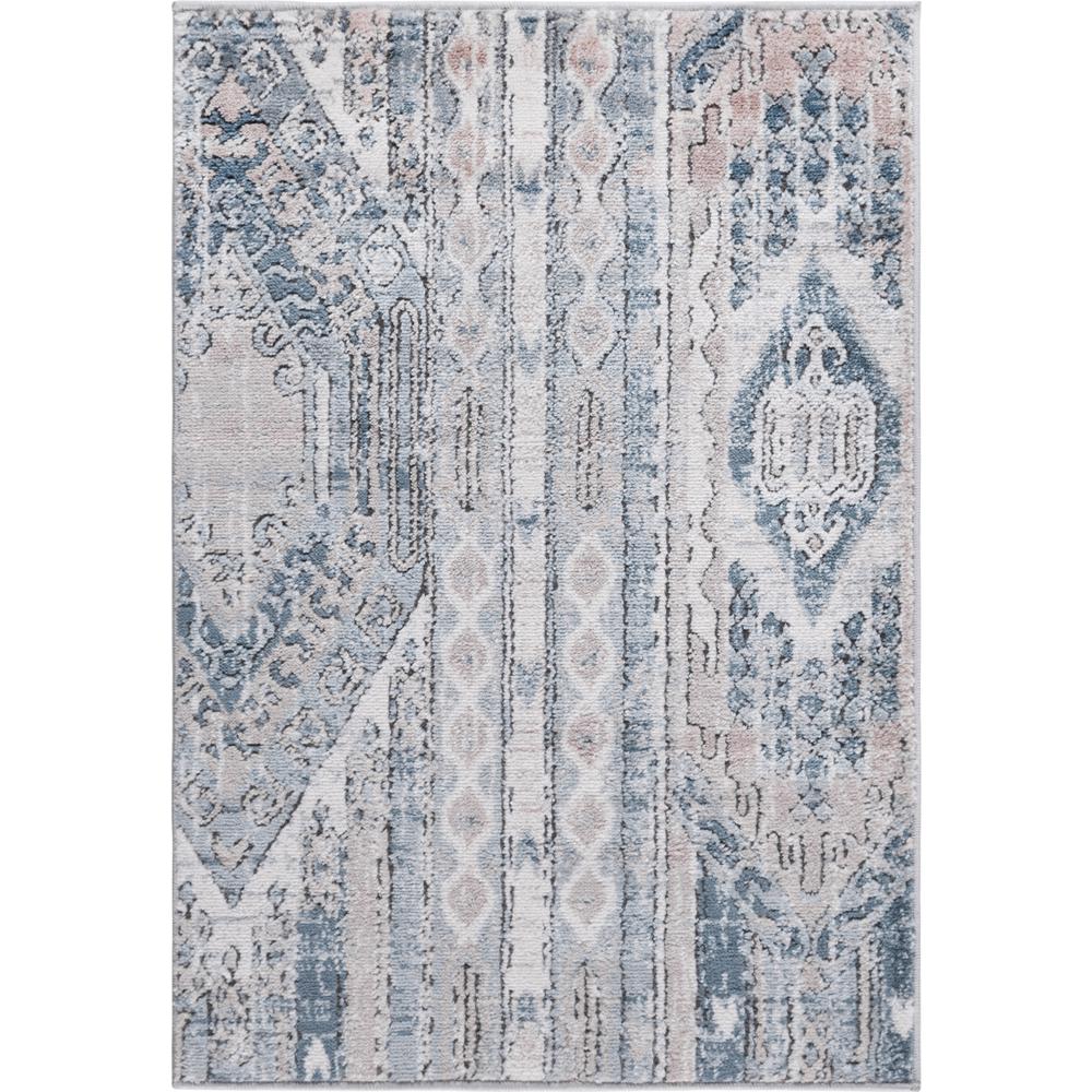 Orford Portland Rug, Navy Blue/Tan (2' 2 x 3' 0). Picture 1
