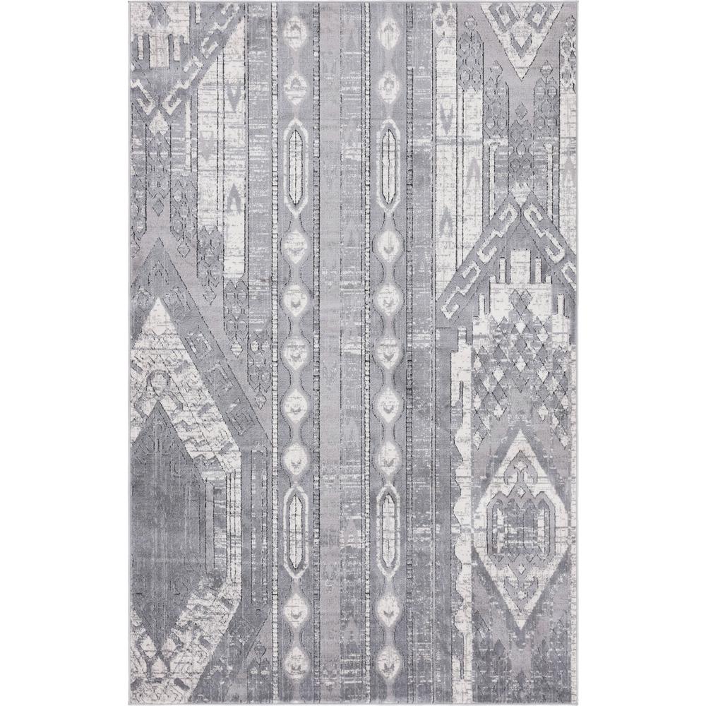 Orford Portland Rug, Gray (5' 0 x 8' 0). Picture 1
