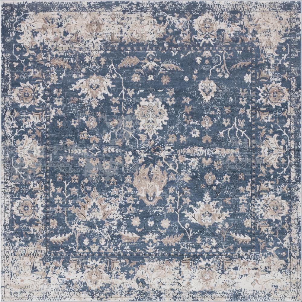 Central Portland Rug, Blue (8' 0 x 8' 0). Picture 1