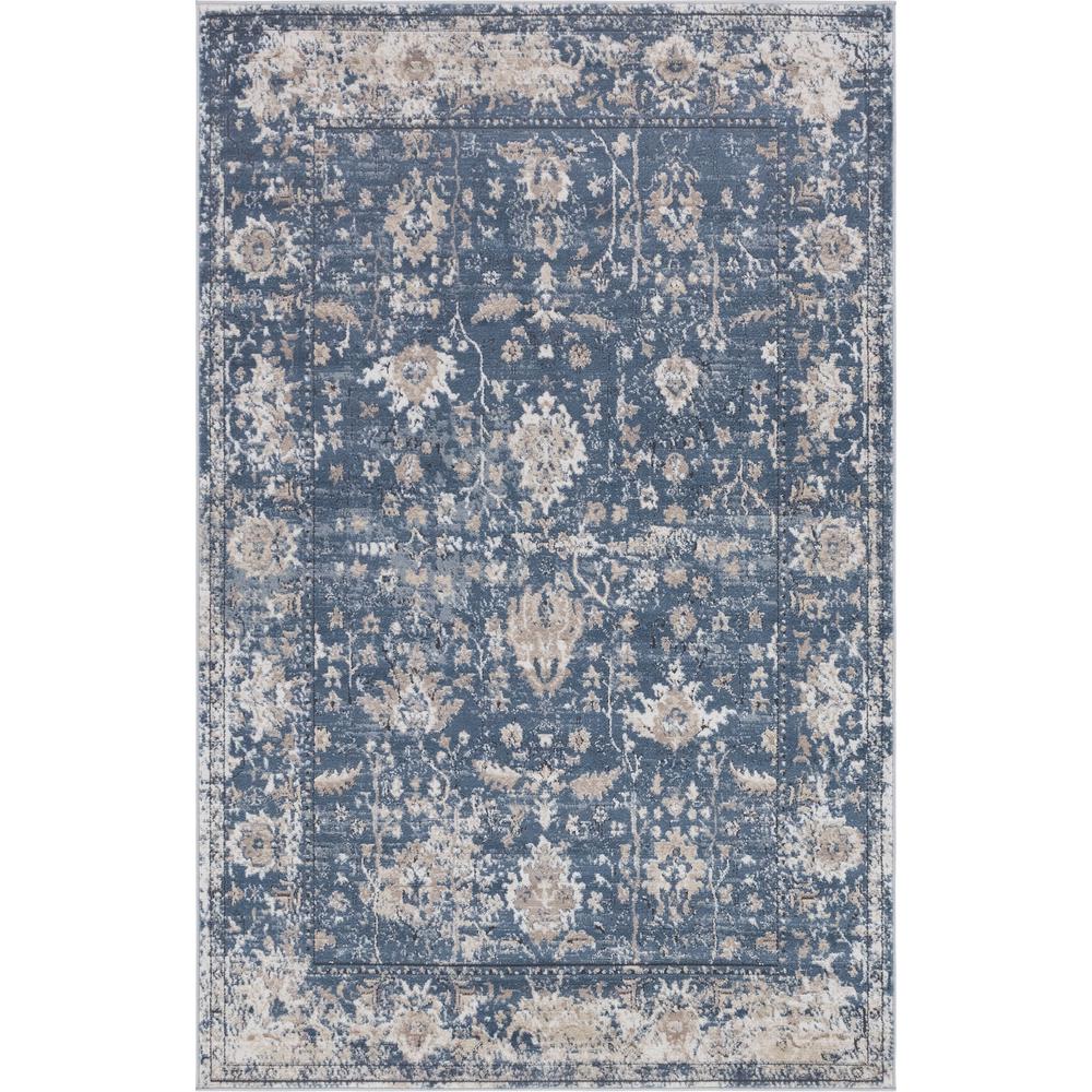 Central Portland Rug, Blue (5' 0 x 8' 0). Picture 1