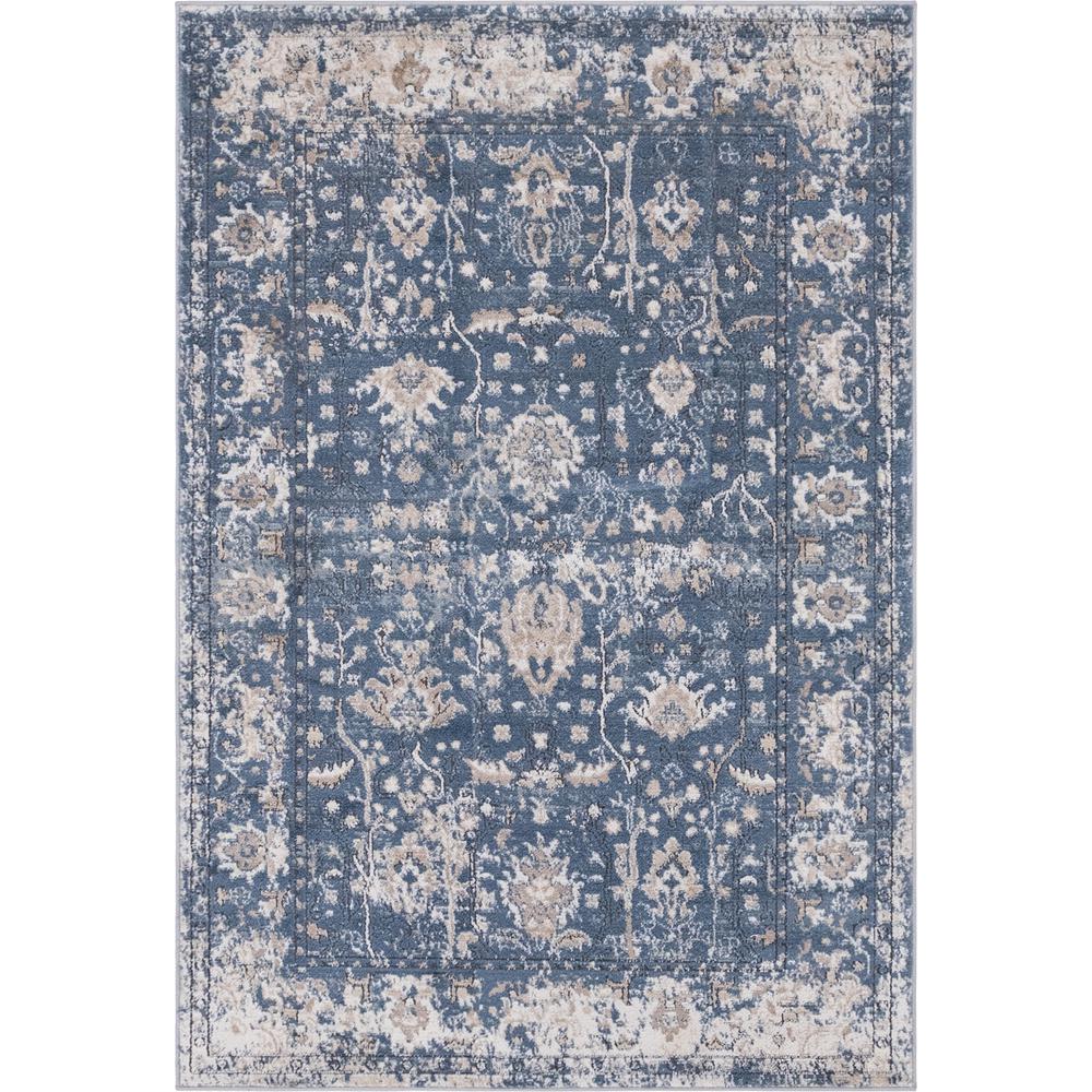 Central Portland Rug, Blue (4' 0 x 6' 0). Picture 1