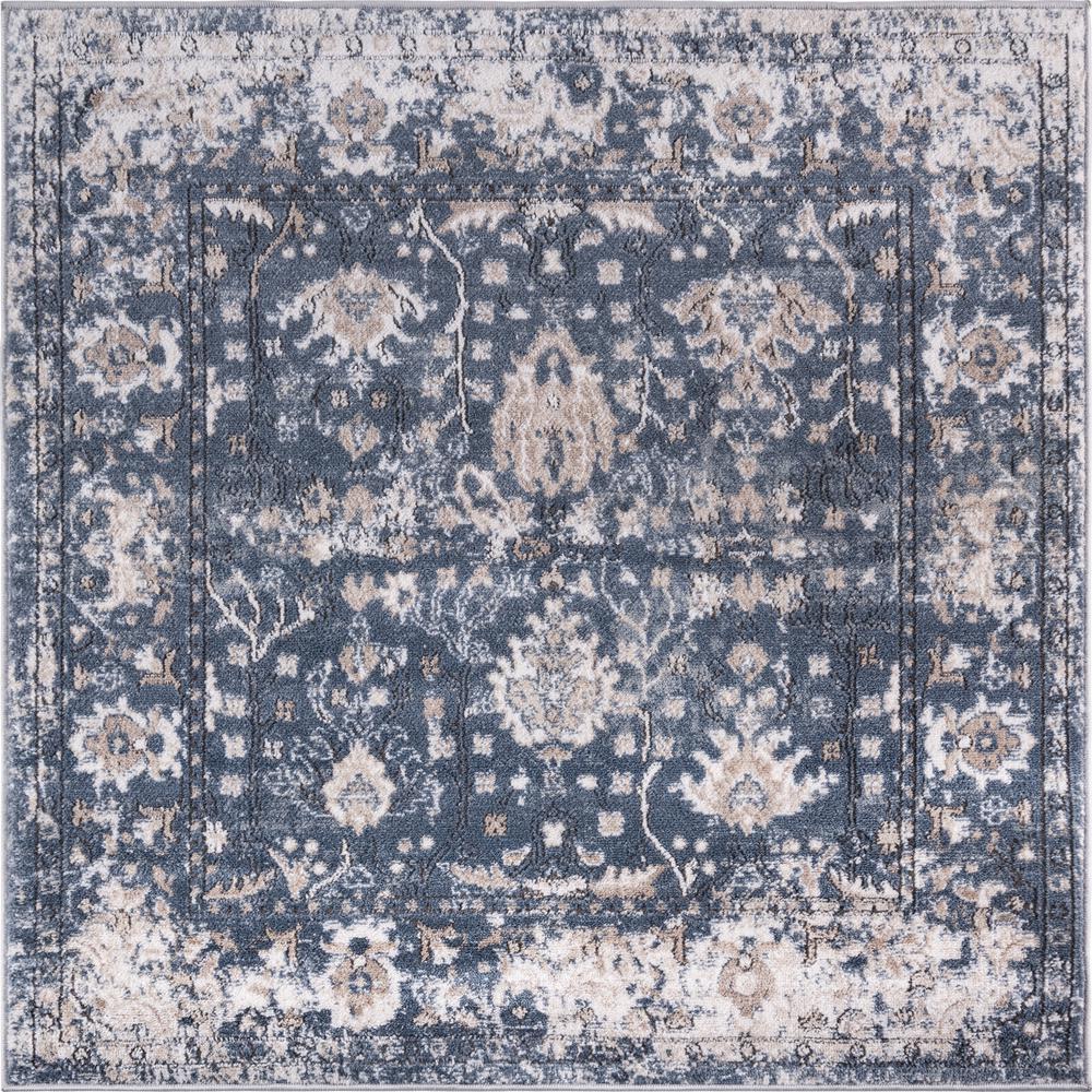 Central Portland Rug, Blue (4' 0 x 4' 0). Picture 1