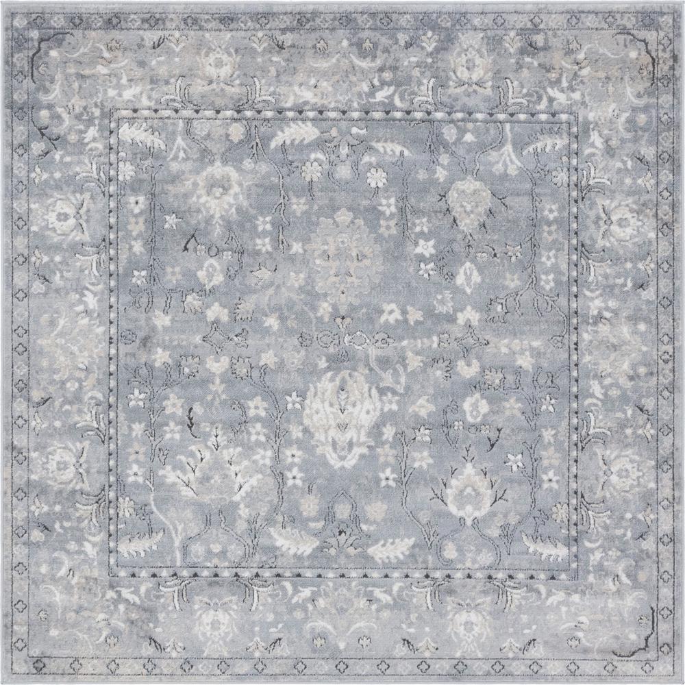 Central Portland Rug, Gray (6' 0 x 6' 0). Picture 1