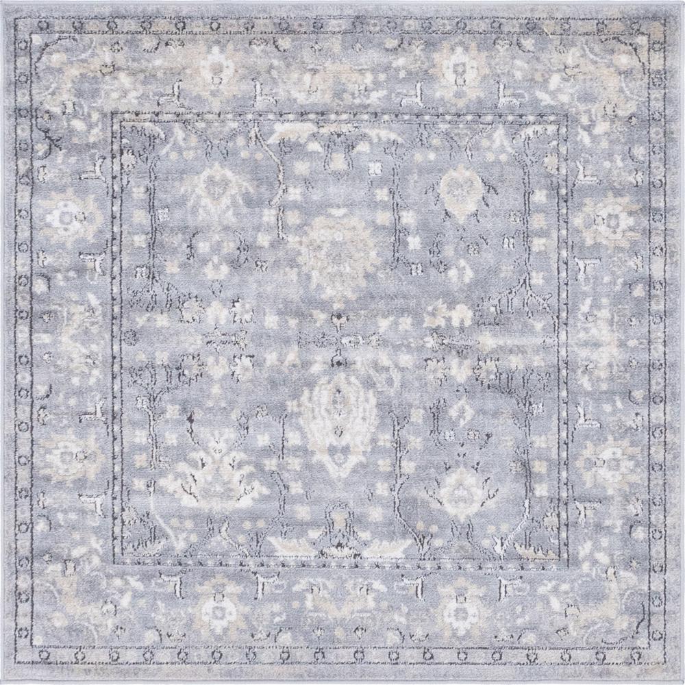 Central Portland Rug, Gray (4' 0 x 4' 0). Picture 1