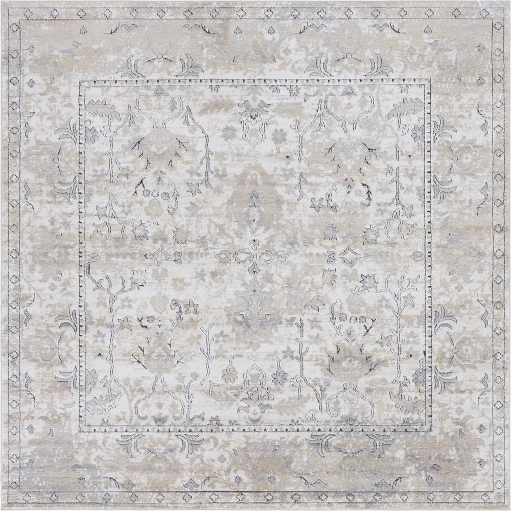 Central Portland Rug, Ivory (8' 0 x 8' 0). Picture 1
