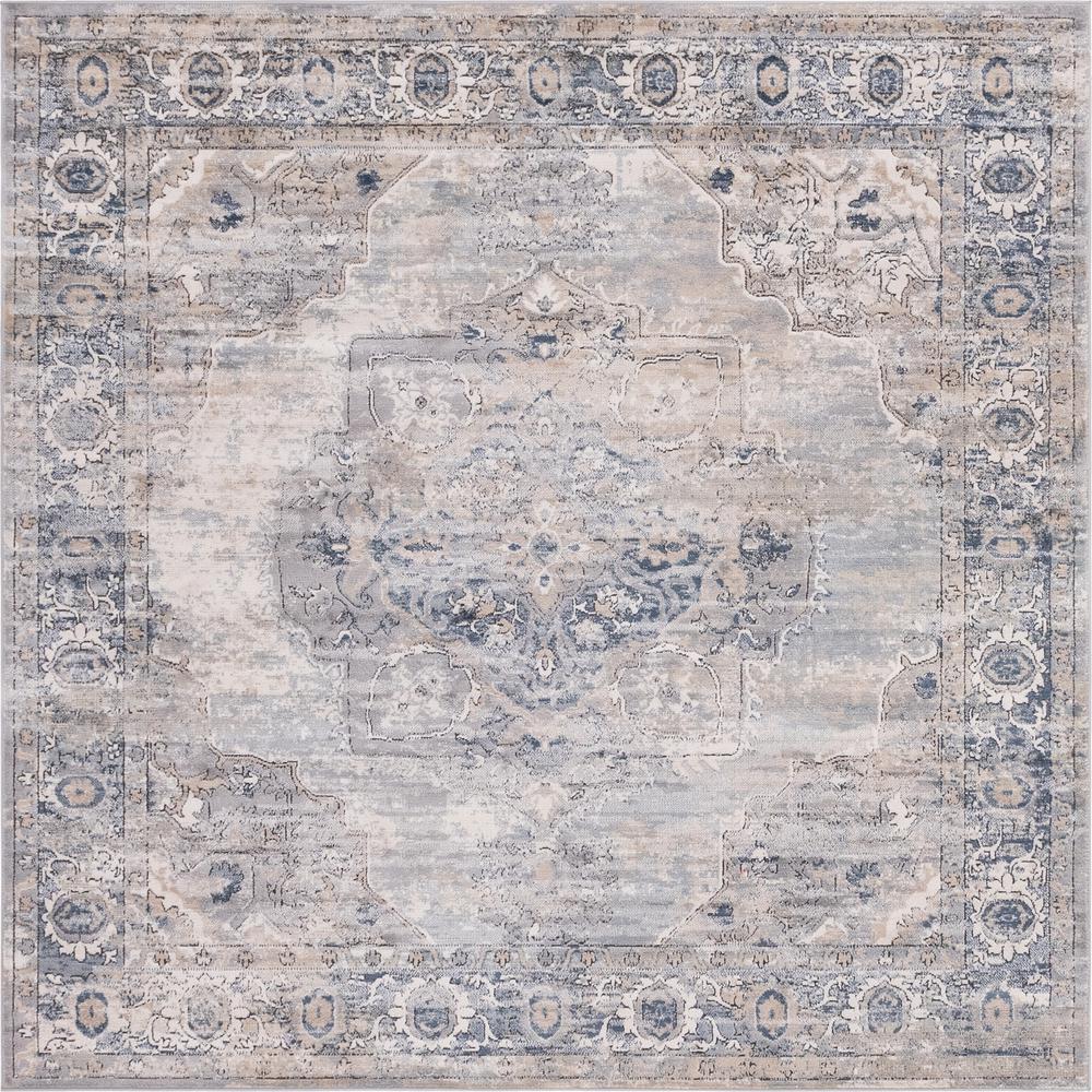 Canby Portland Rug, Ivory/Gray (8' 0 x 8' 0). Picture 1