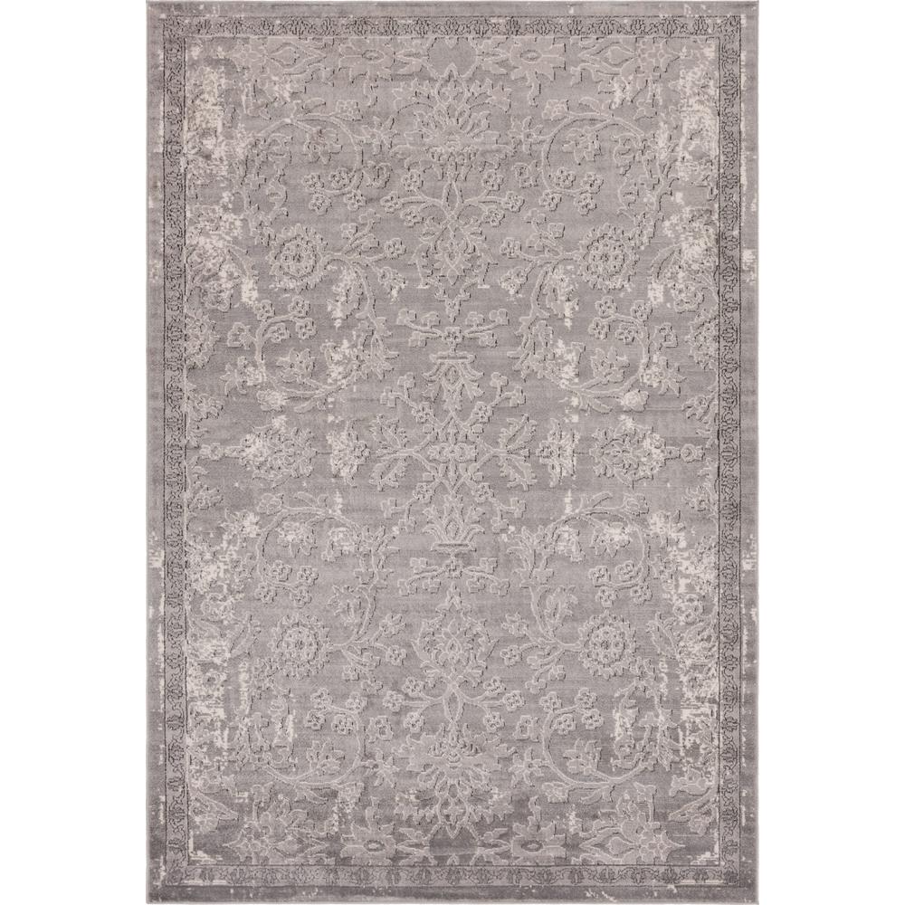 Albany Portland Rug, Gray (6' 0 x 9' 0). Picture 1