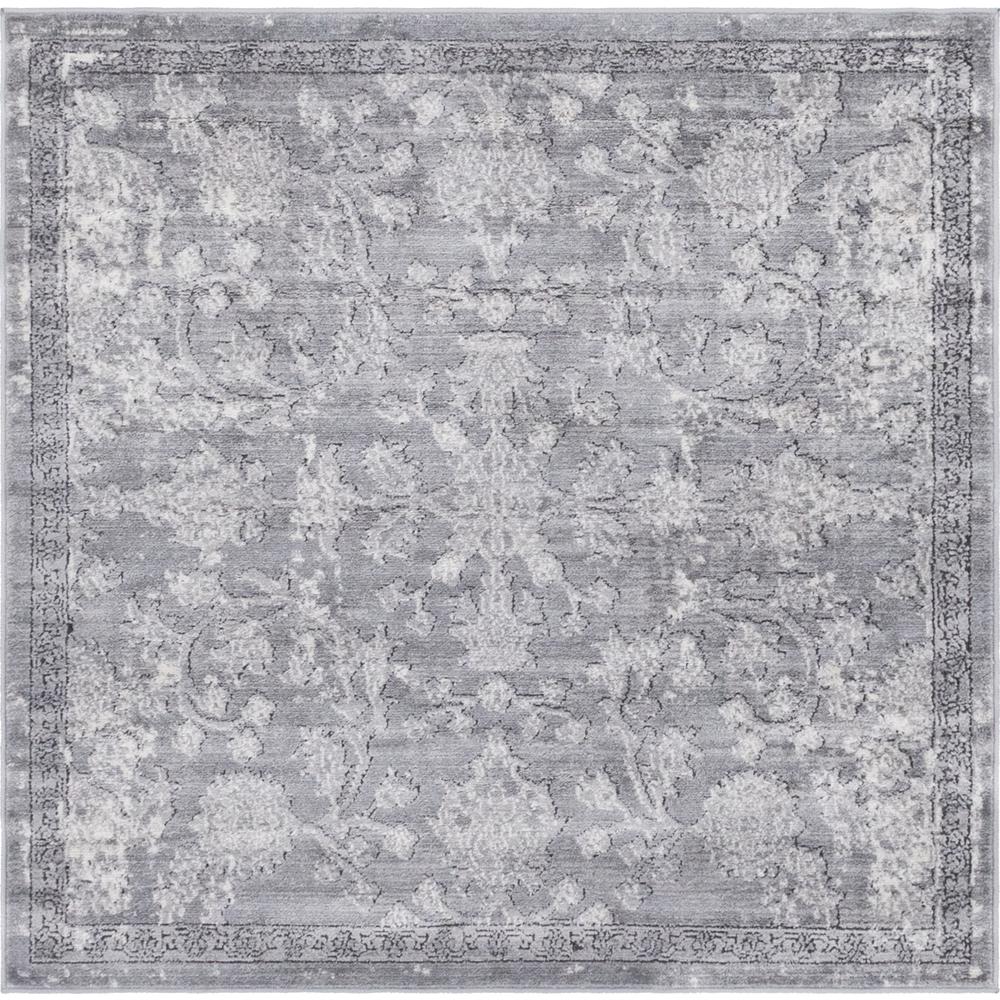 Albany Portland Rug, Gray (4' 0 x 4' 0). Picture 1