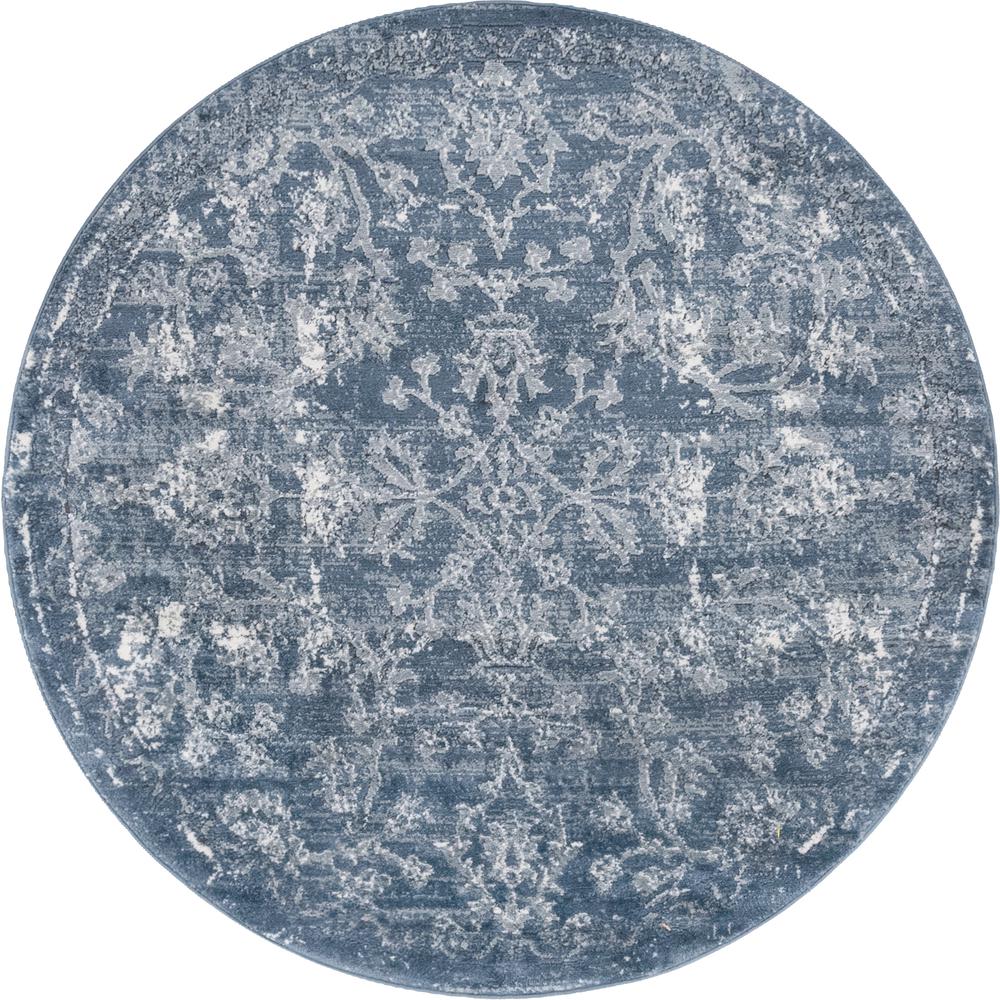 Albany Portland Rug, Blue (5' 0 x 5' 0). Picture 1