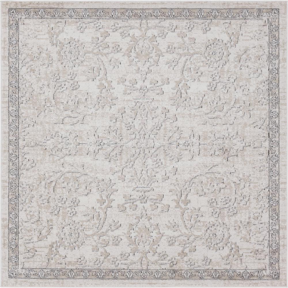 Albany Portland Rug, Ivory/Beige (6' 0 x 6' 0). Picture 1