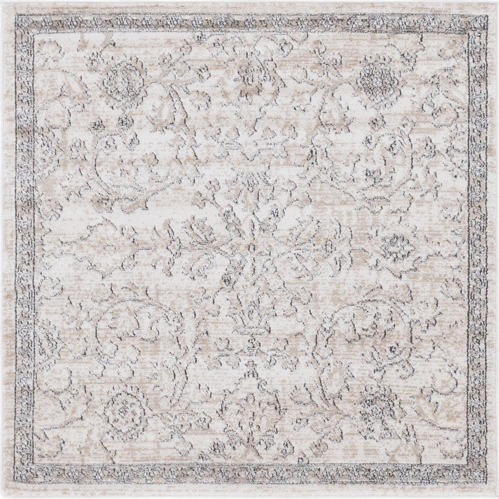 Albany Portland Rug, Ivory/Beige (4' 0 x 4' 0). Picture 1