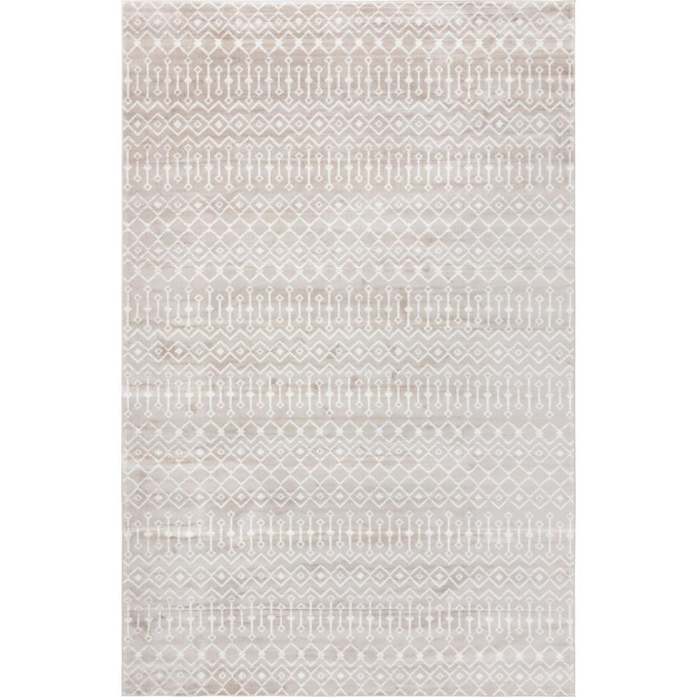 Moroccan Trellis Rug, Beige/Ivory (10' 8 x 16' 5). Picture 1