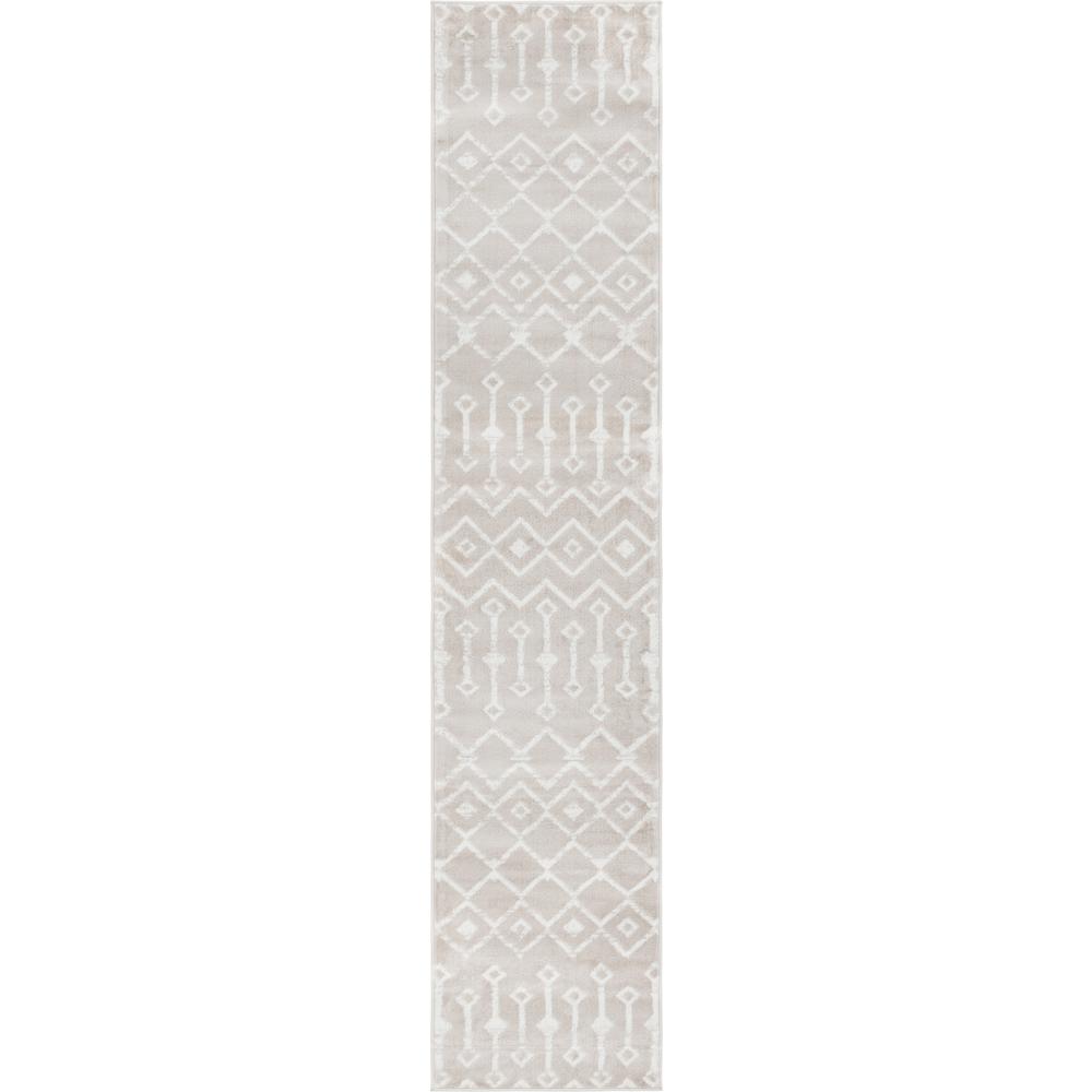 Moroccan Trellis Rug, Beige/Ivory (2' 0 x 9' 10). Picture 1