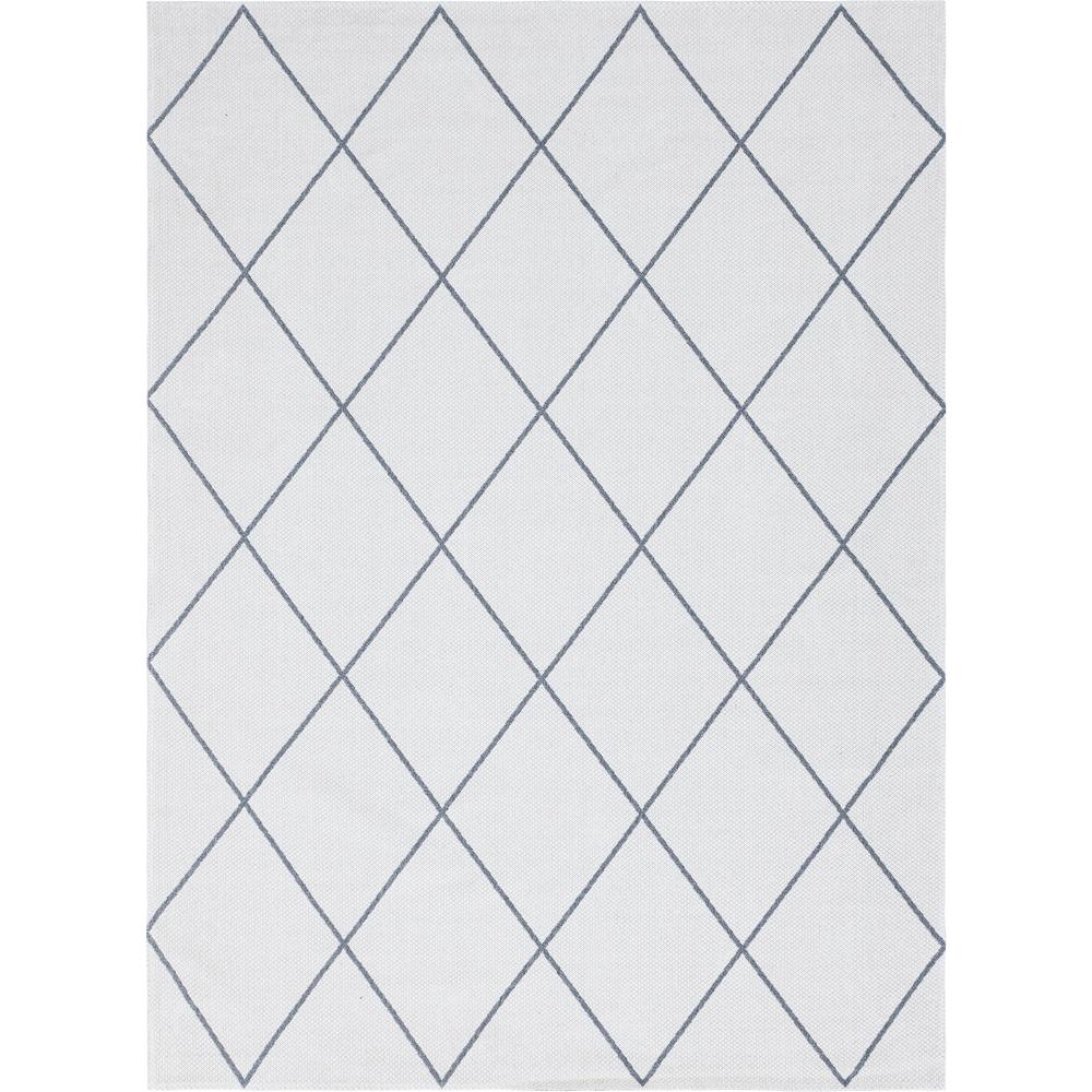 Diamond Decatur Rug, Ivory/Gray (8' 5 x 11' 4). Picture 1
