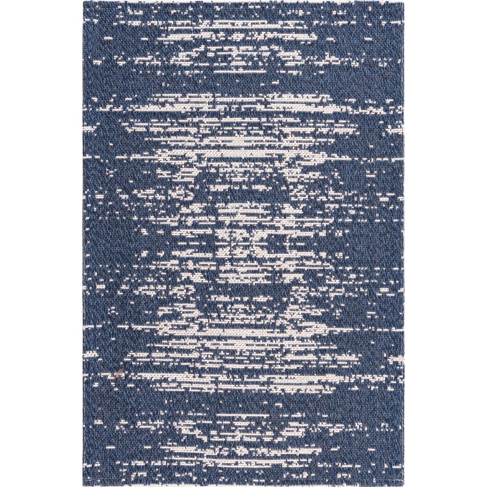 Static Decatur Rug, Navy Blue/Ivory (2' 2 x 3' 0). Picture 1