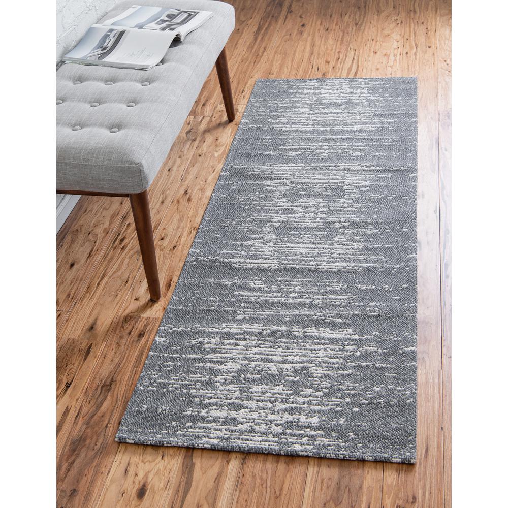 Static Decatur Rug, Gray/Ivory (2' 2 x 6' 0). Picture 2
