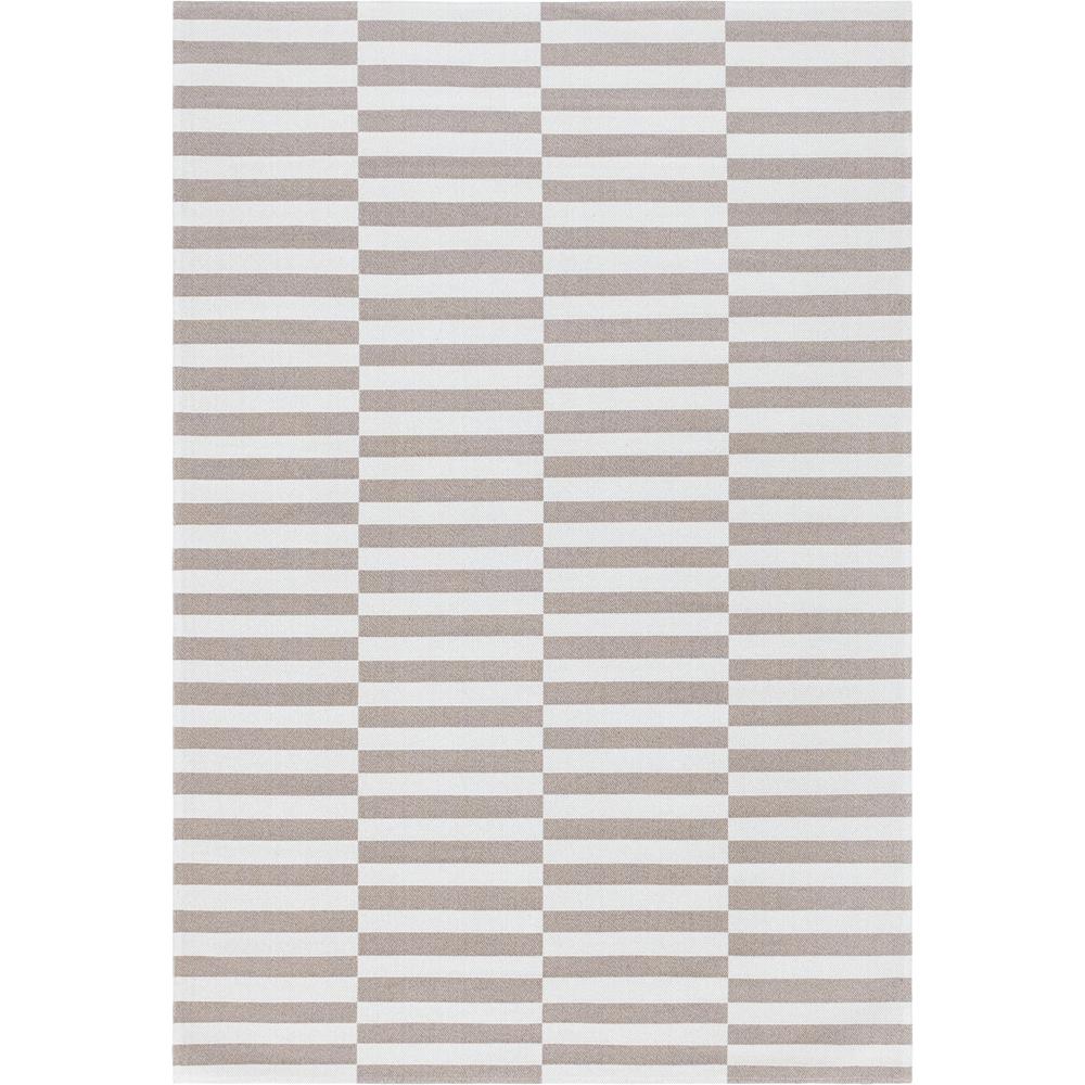 Striped Decatur Rug, Taupe/Ivory (4' 2 x 6' 0). Picture 1