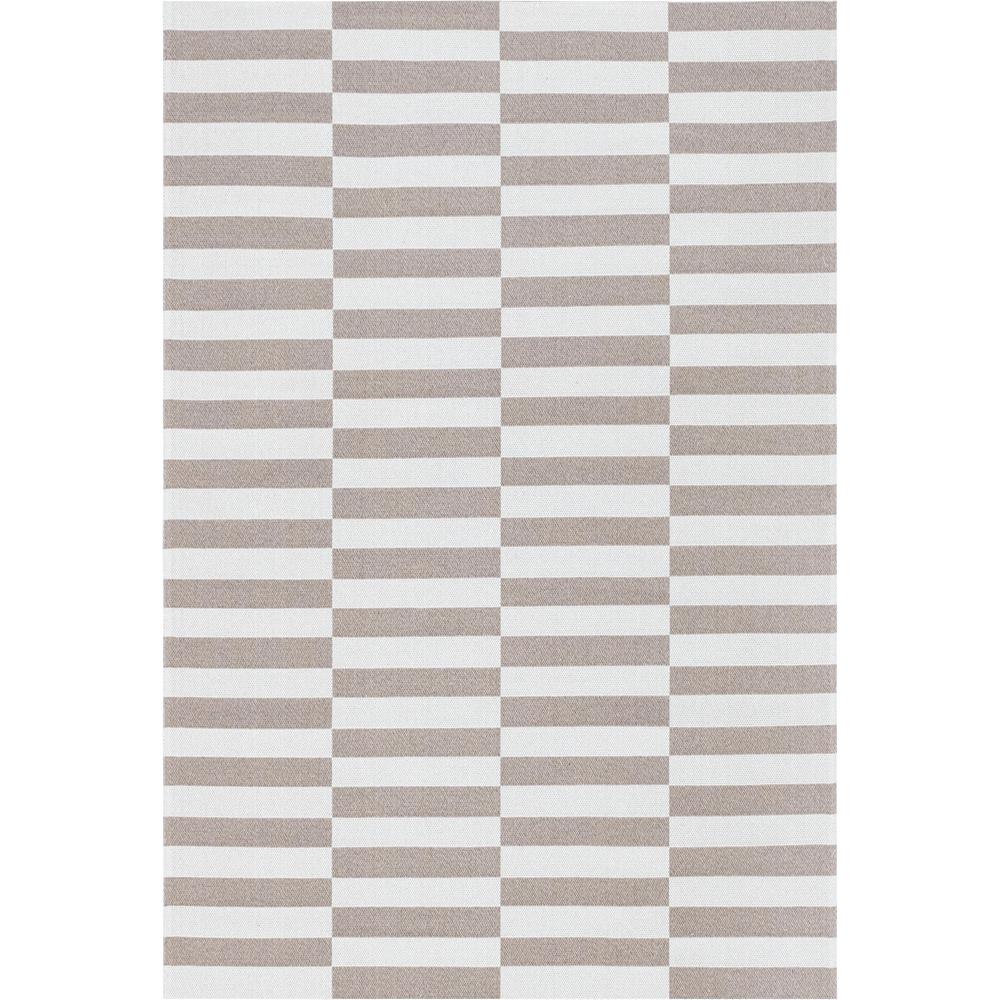 Striped Decatur Rug, Taupe/Ivory (2' 2 x 3' 0). Picture 1