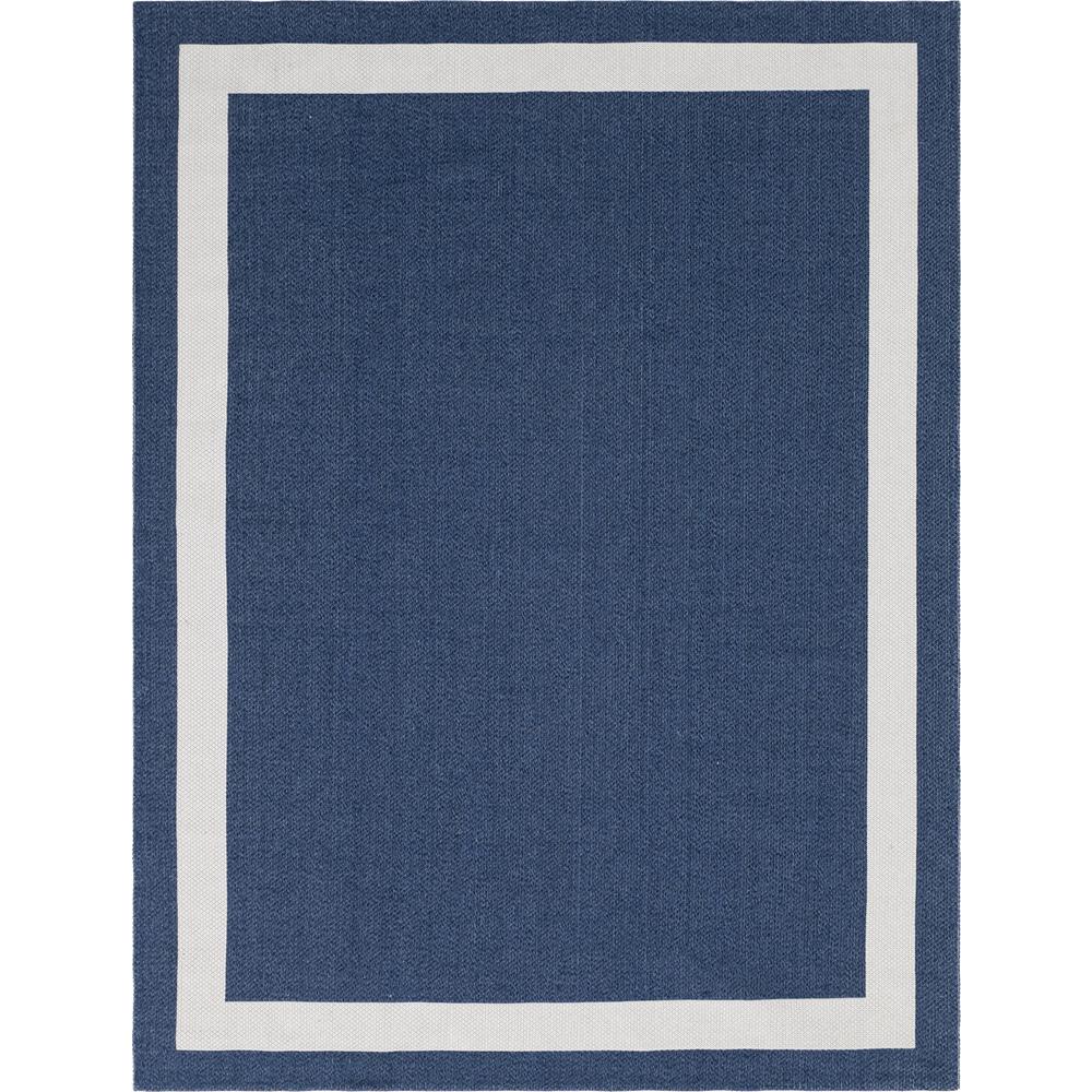 Border Decatur Rug, Navy Blue/Ivory (8' 5 x 11' 4). Picture 1