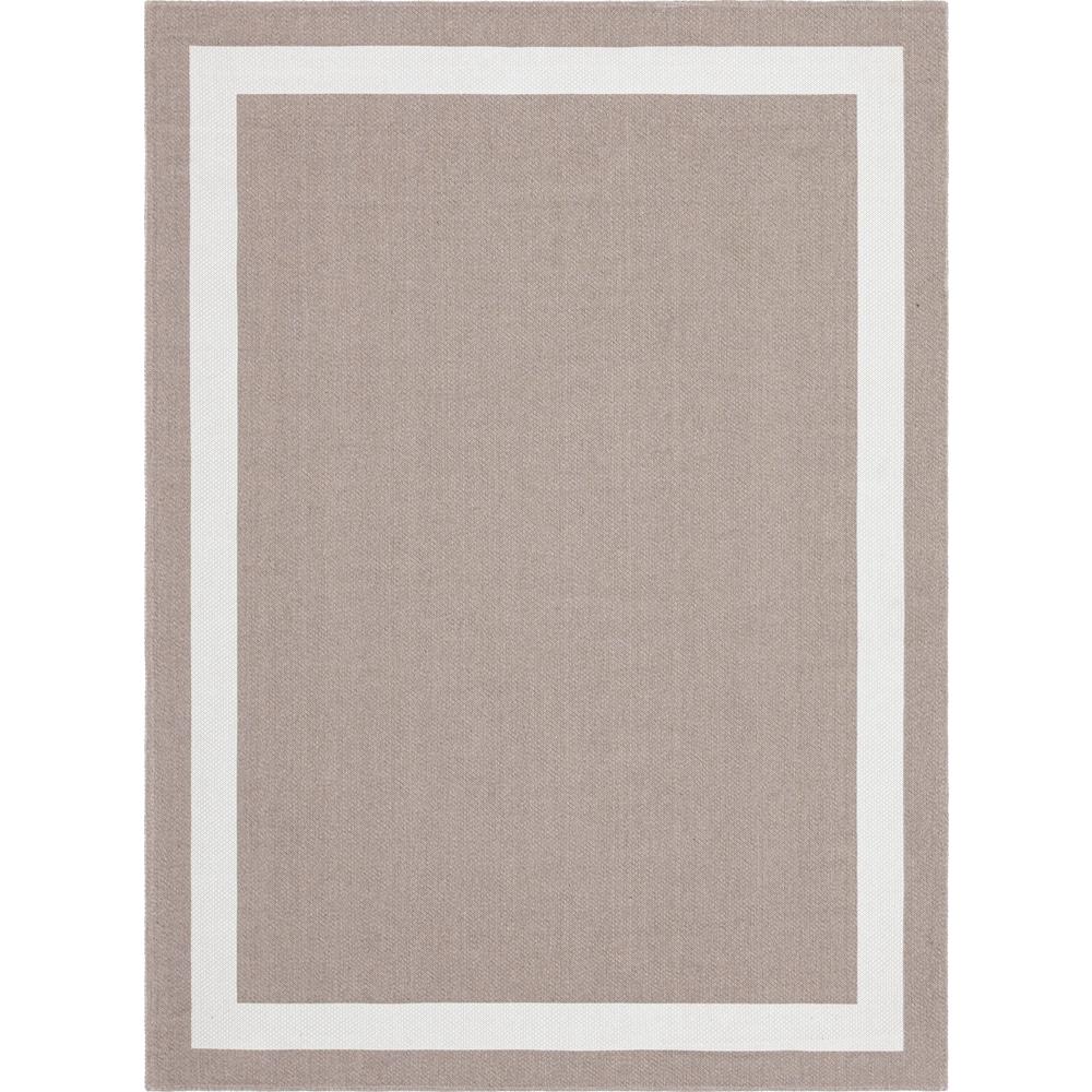 Border Decatur Rug, Taupe/Ivory (7' 5 x 10' 0). Picture 1