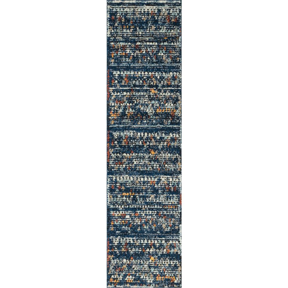 Atlas Arabia Rug, Navy Blue (2' 7 x 10' 0). Picture 1