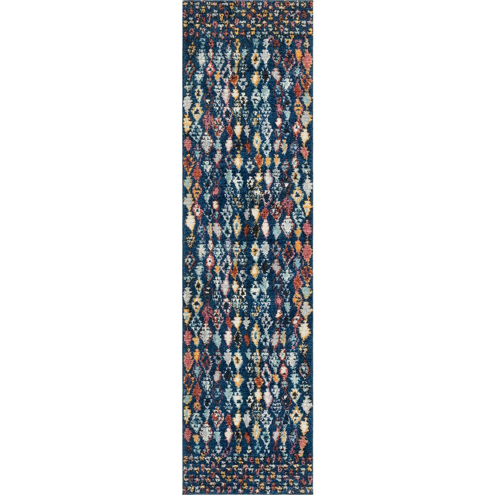 Medina Arabia Rug, Navy Blue (2' 7 x 10' 0). Picture 1