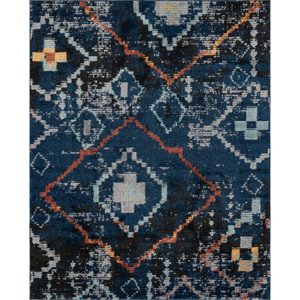 Rif Arabia Rug, Navy Blue (8' 0 x 10' 0). Picture 1