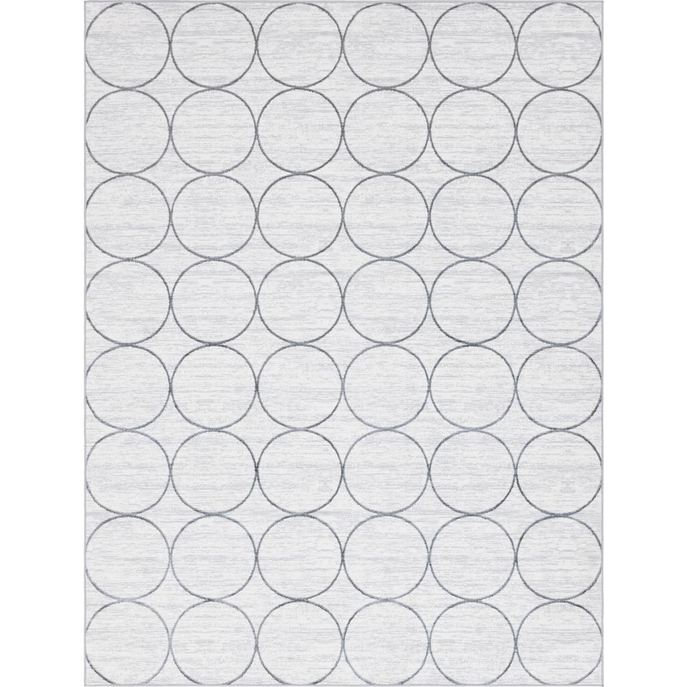 Matrix Trellis Dots Rug, Ivory/Light Gray (9' 0 x 12' 0). Picture 1