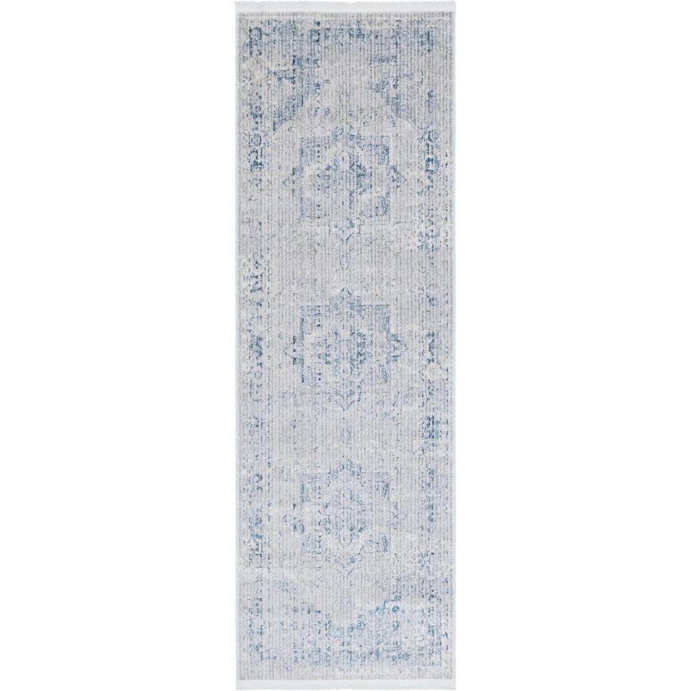 Unique Loom 6 Ft Runner in Blue (3147933). Picture 1
