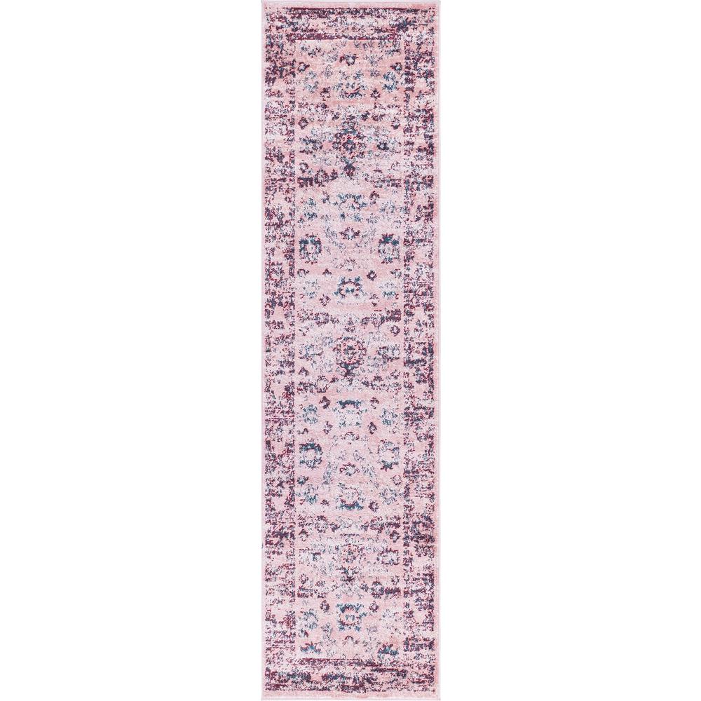 Unique Loom 10 Ft Runner in Pink (3150104). Picture 1