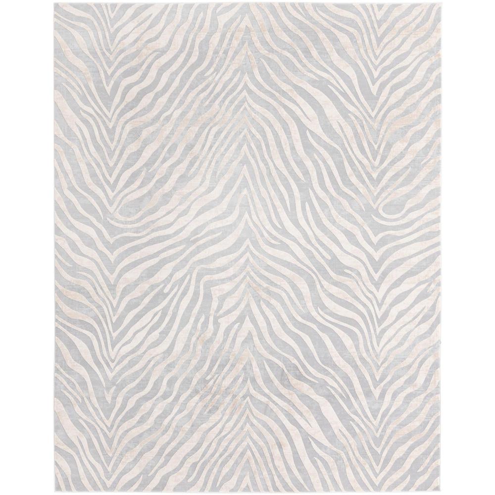 Finsbury Meghan Area Rug 7' 10" x 10' 0", Rectangular Gray and Ivory. Picture 1