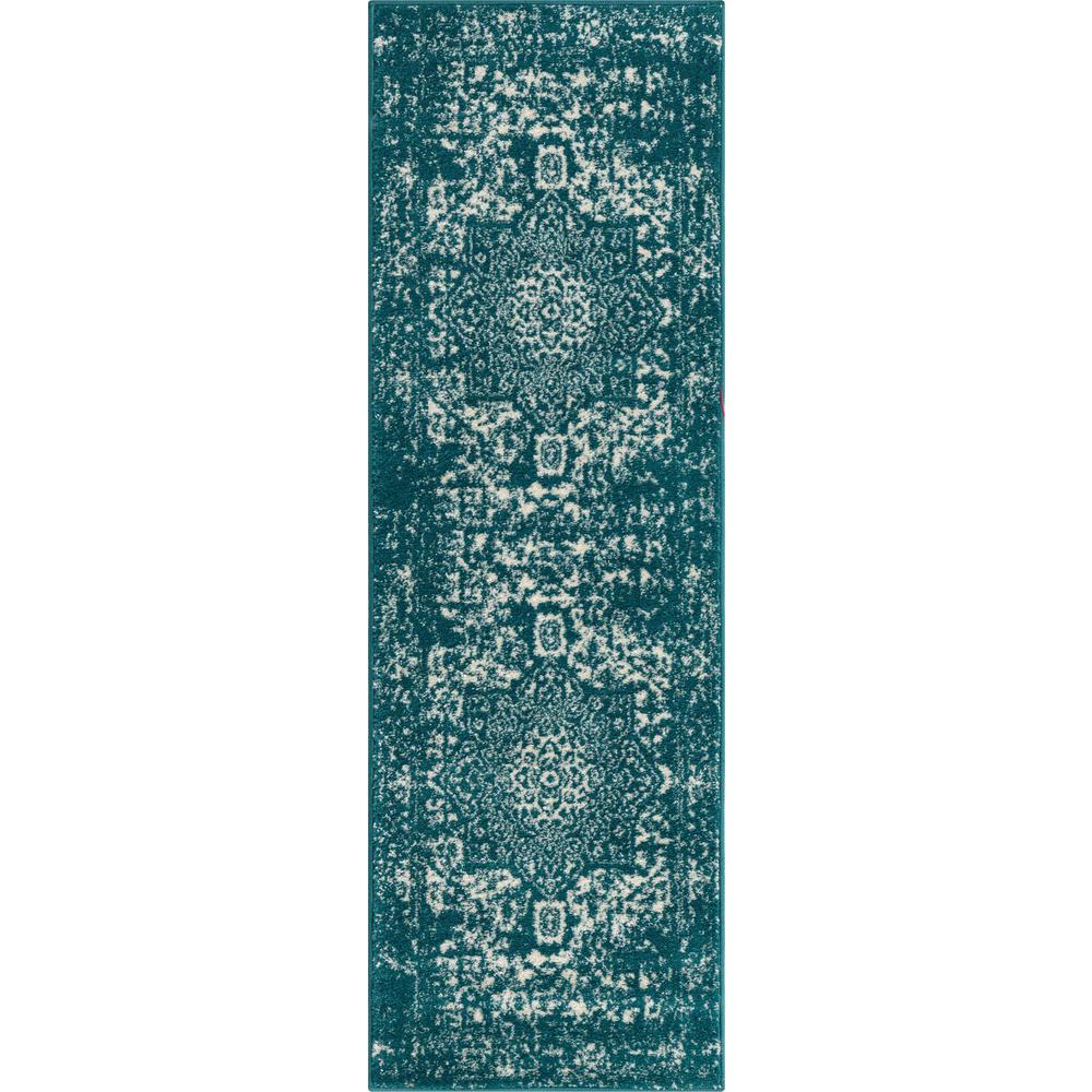 Unique Loom 6 Ft Runner in Turquoise (3150391). Picture 1