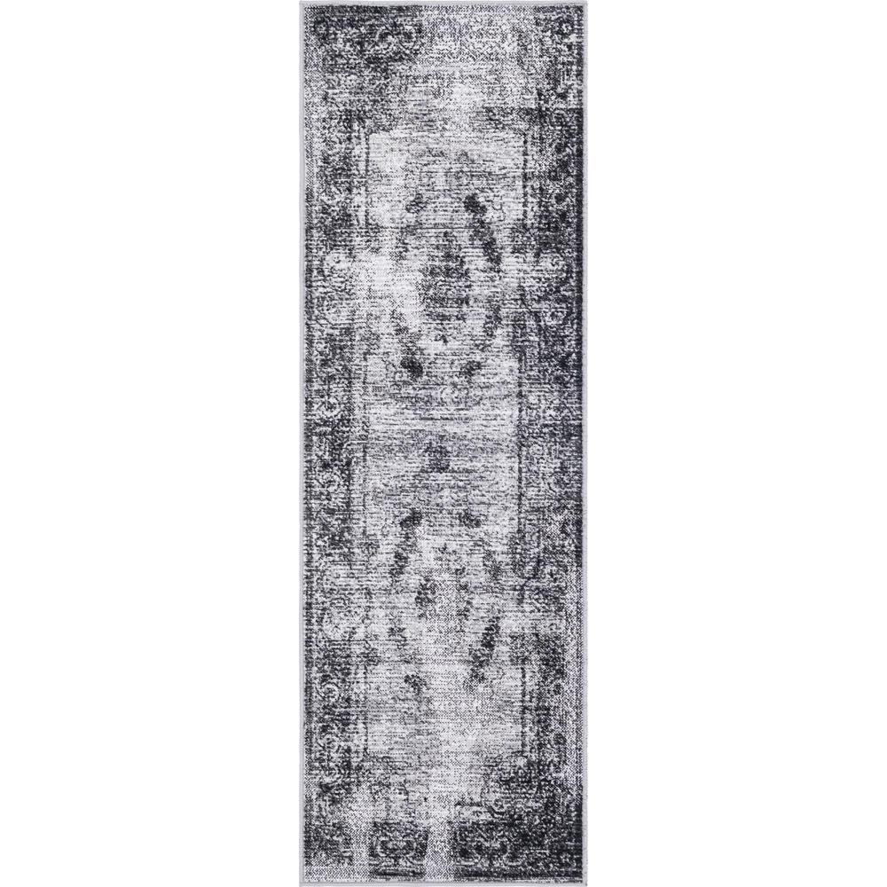 Unique Loom 6 Ft Runner in Gray (3149262). Picture 1