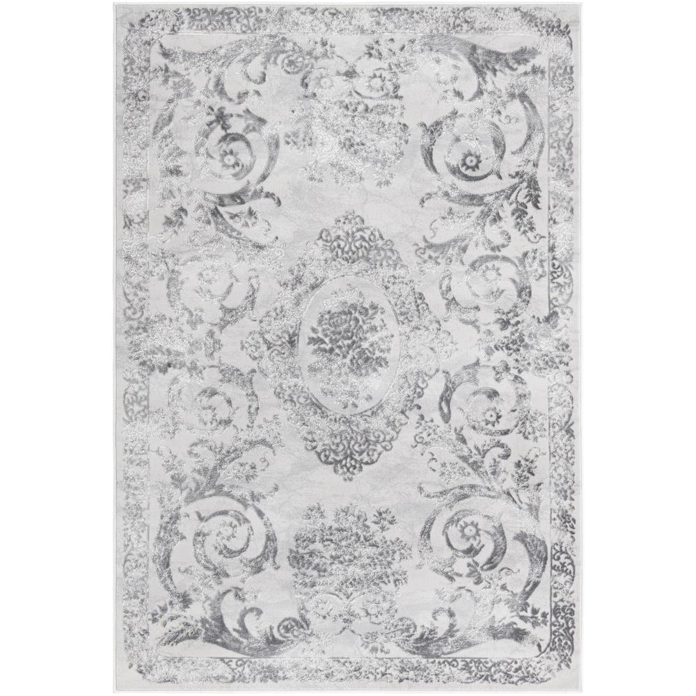 Finsbury Diana Area Rug 4' 0" x 6' 0", Rectangular Gray. The main picture.