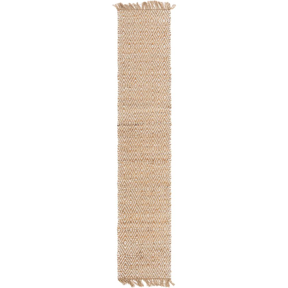 Unique Loom 10 Ft Runner in Natural (3153142). Picture 1