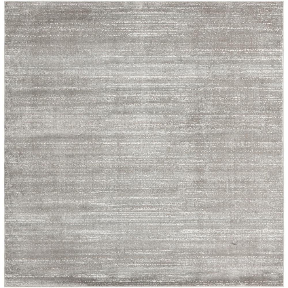 Uptown Madison Avenue Area Rug 7' 10" x 7' 10", Square Gray. Picture 1
