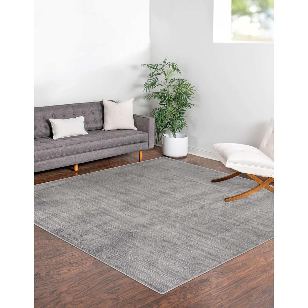 Finsbury Kate Area Rug 7' 10" x 7' 10", Square Gray. Picture 3