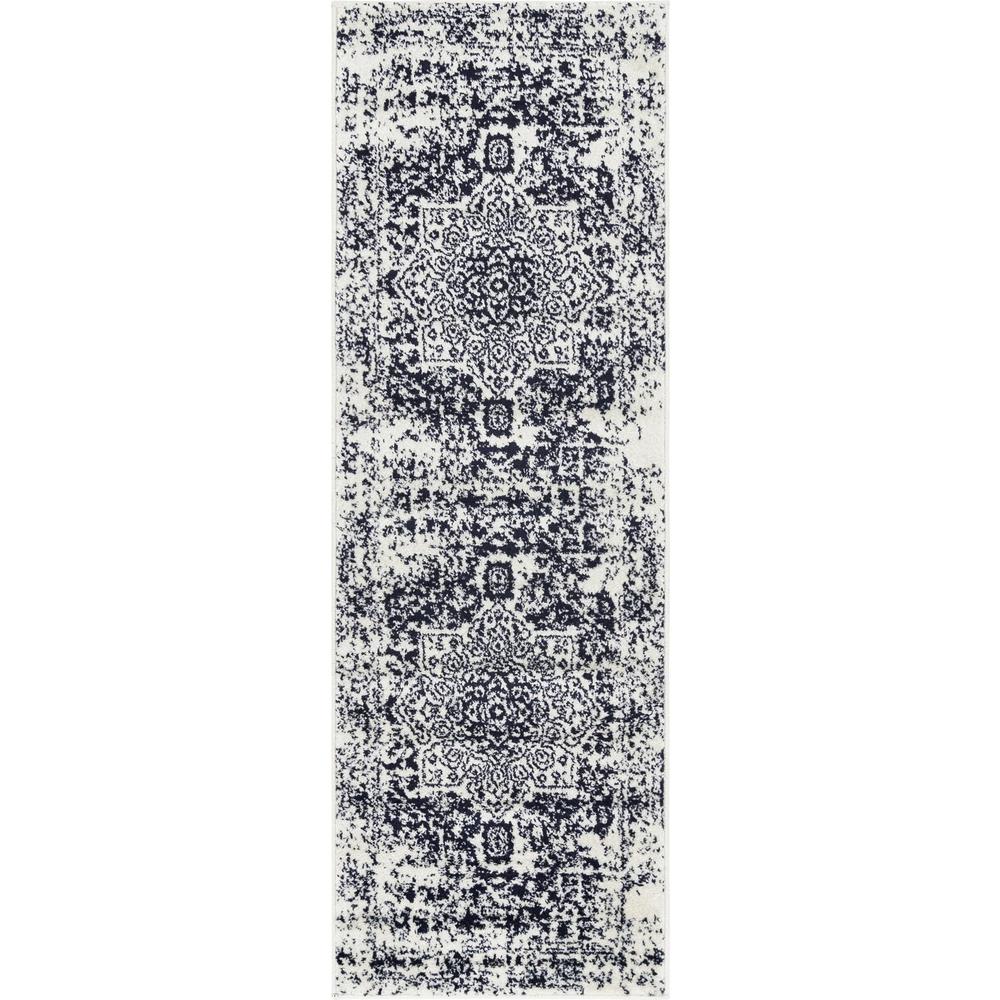 Unique Loom 6 Ft Runner in Blue (3150319). Picture 1