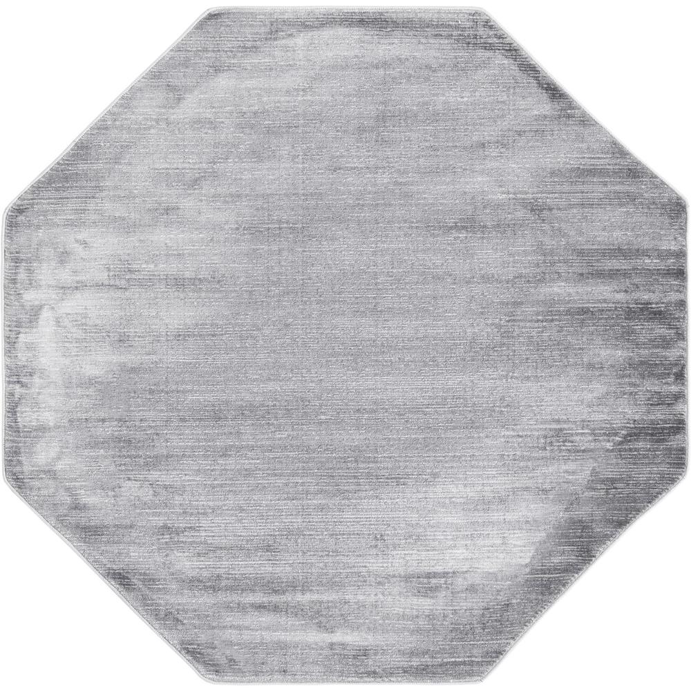 Finsbury Kate Area Rug 5' 3" x 5' 3", Octagon Gray. Picture 1