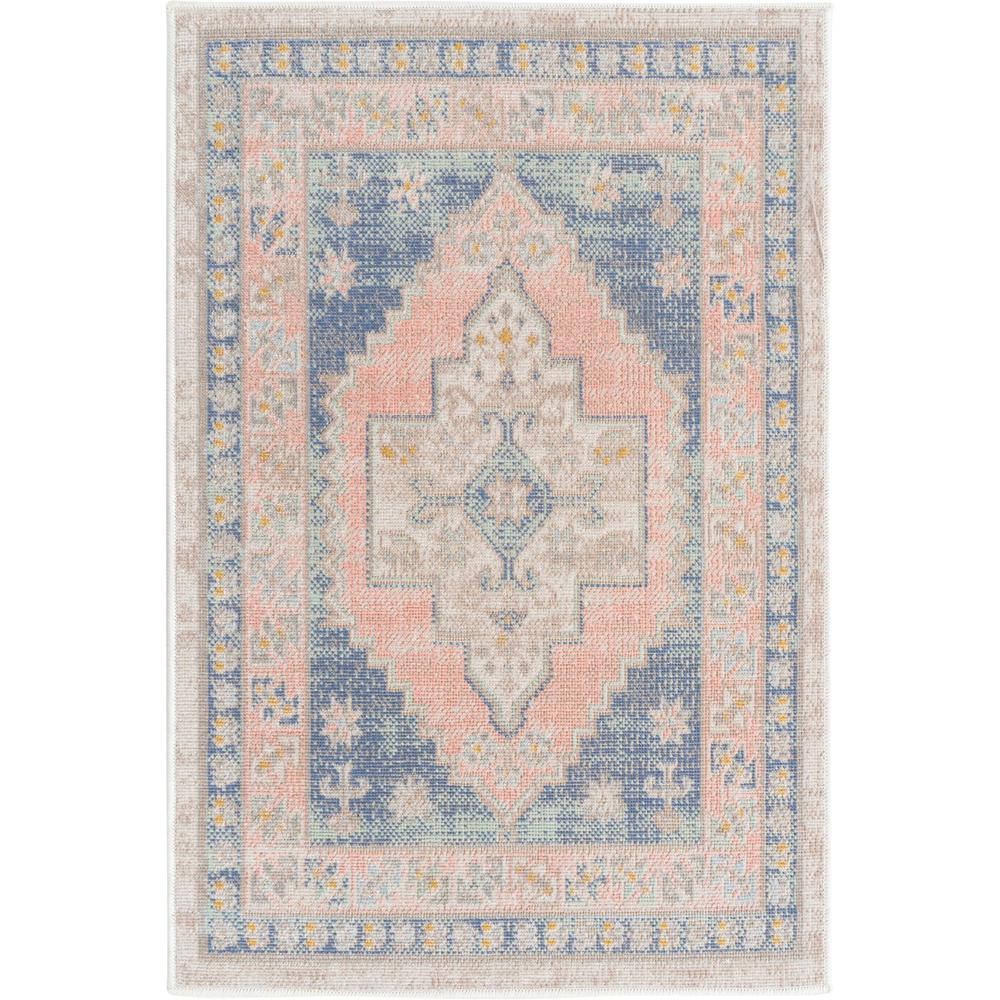 Unique Loom Rectangular 2x3 Rug in French Blue (3154933). Picture 1