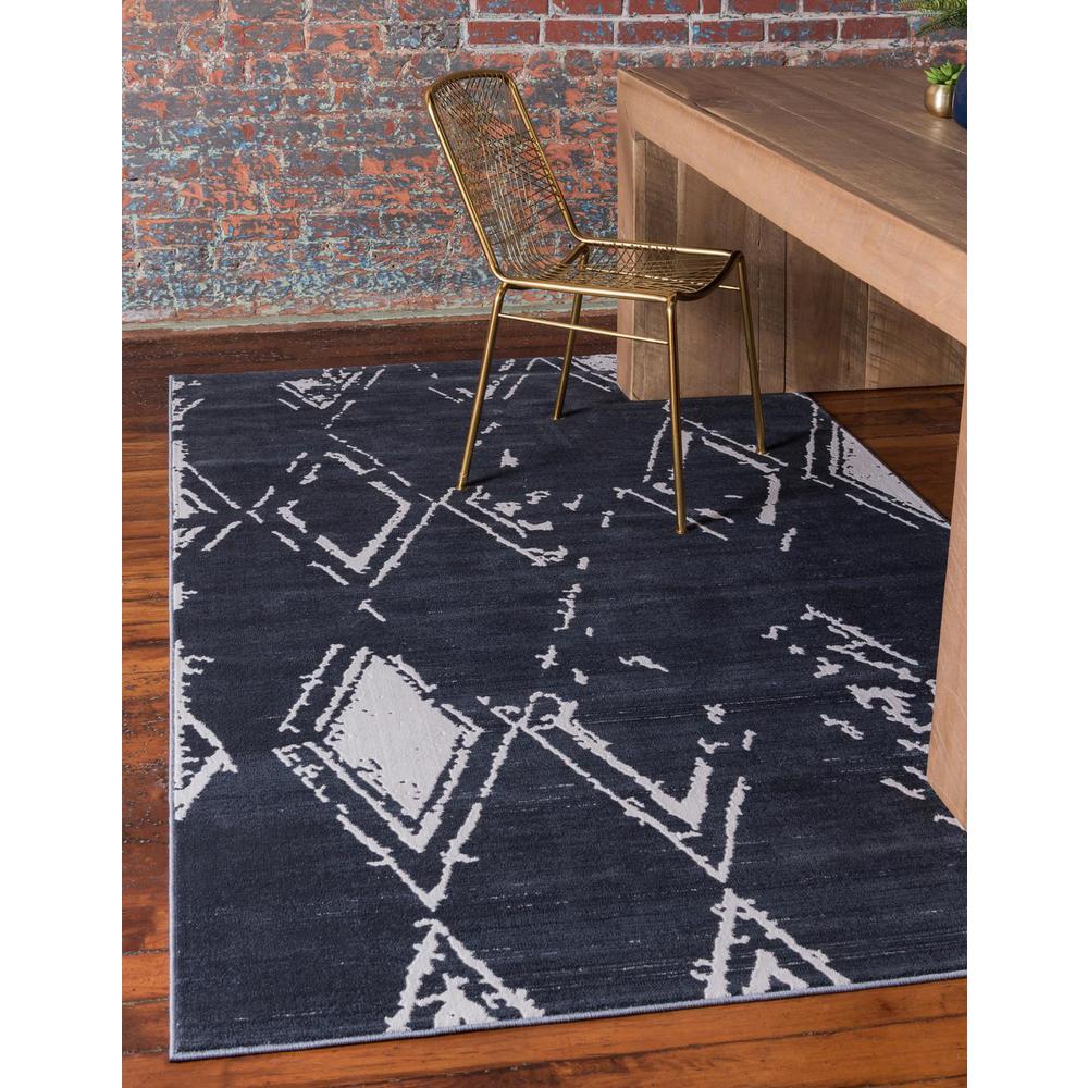 Uptown Carnegie Hill Area Rug 2' 0" x 3' 1", Rectangular Navy Blue. Picture 2