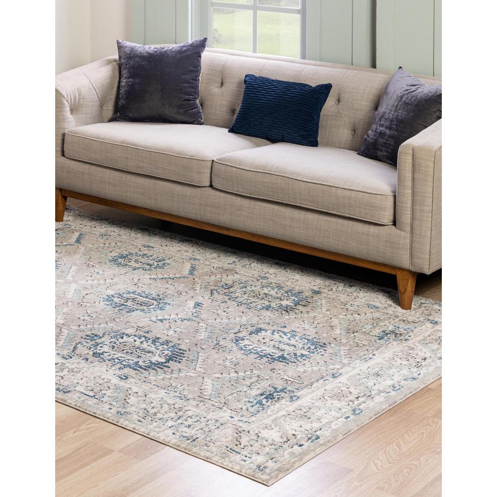 Nyla Collection, Area Rug, Gray, 5' 3" x 8' 0", Rectangular. Picture 3